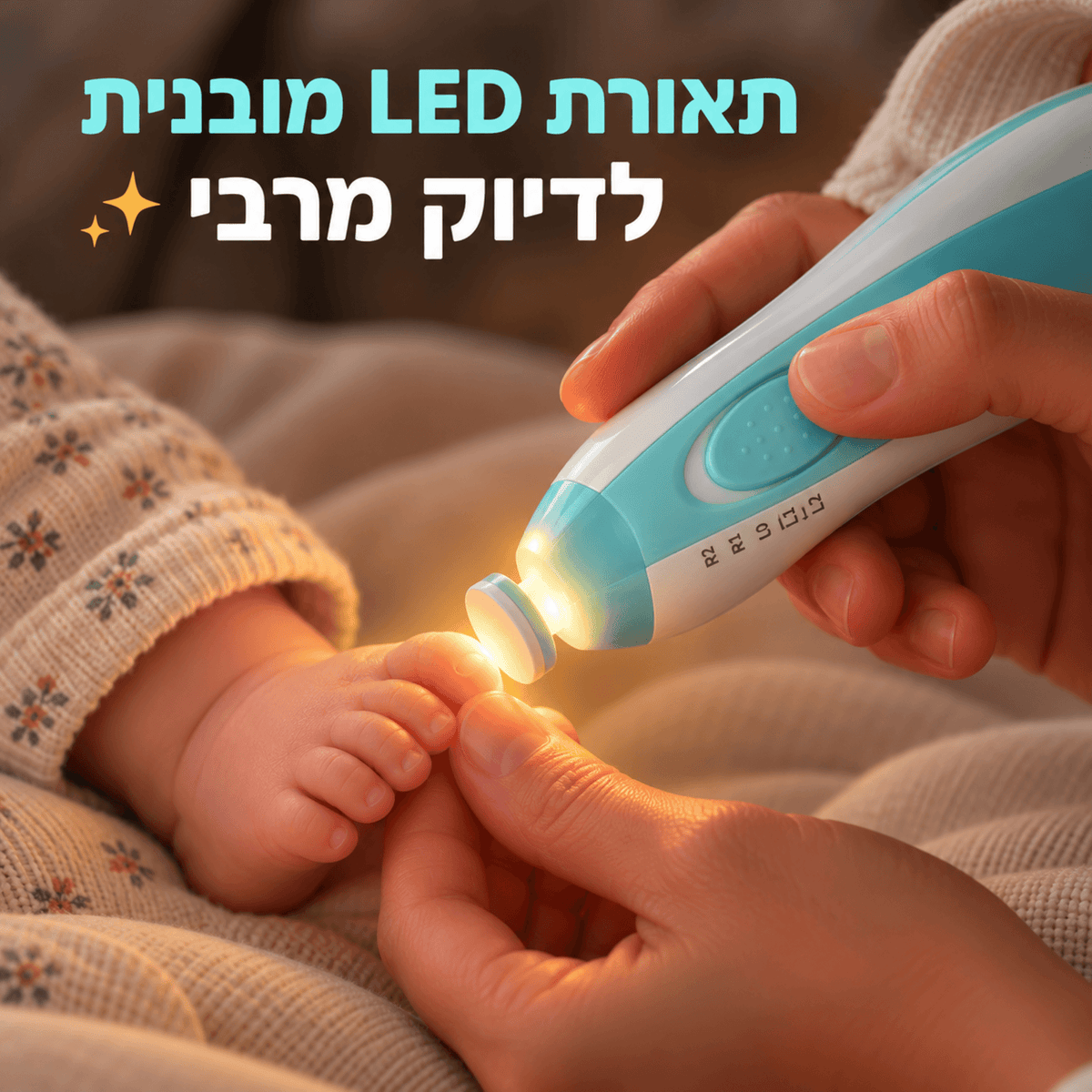 ™CalmClip - משייף ציפורניים לתינוקות וילדים ללא בכי ולהפחתת חרדה